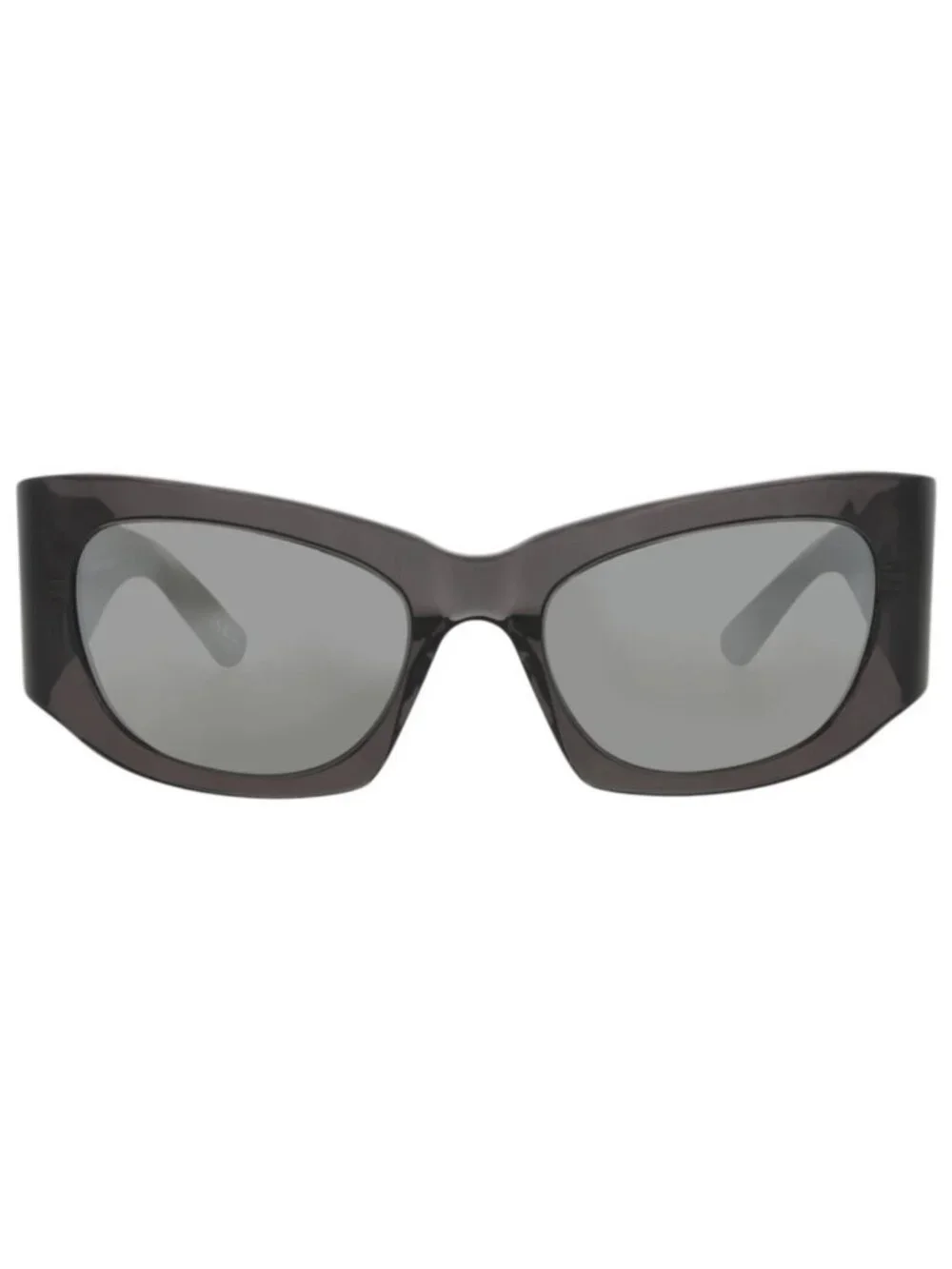 New Balenciaga Women's Sunglasses Cat Eye Recycled Acetate Frame Grey Grey